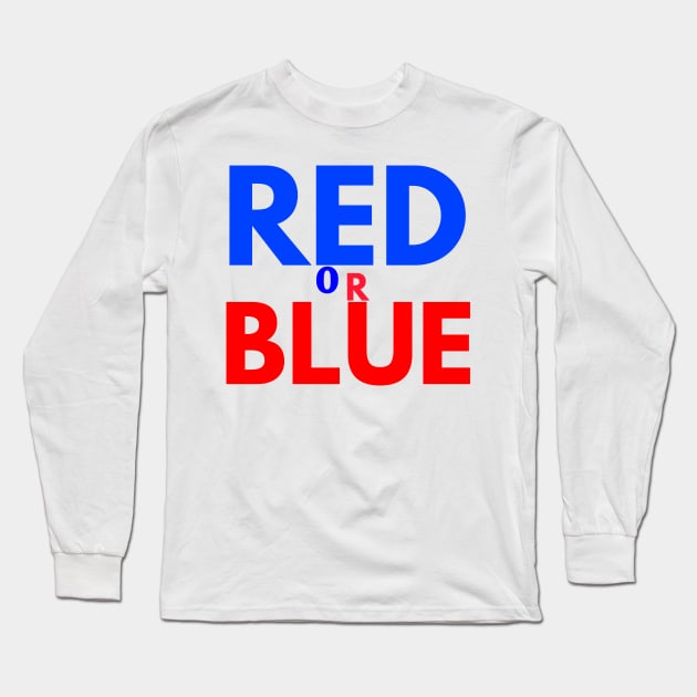 red or blue Long Sleeve T-Shirt by FromBerlinGift